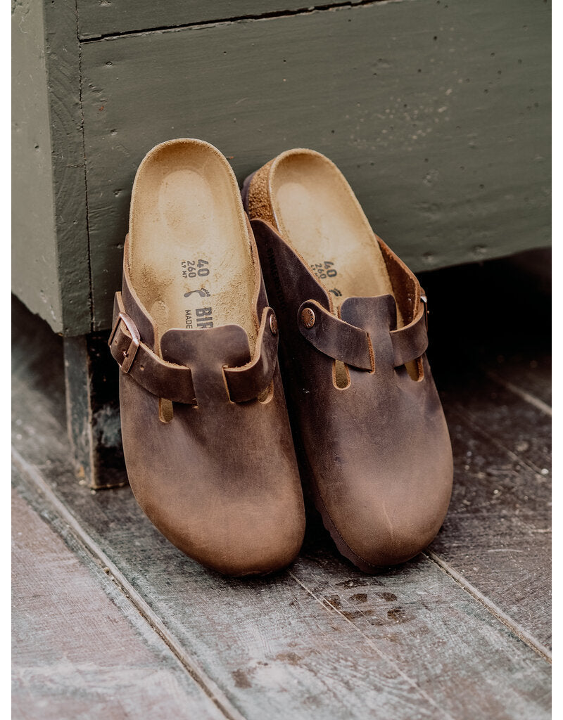 Birkenstock Boston Oiled Leather Habana