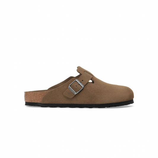 Birkenstock Boston Soft Footbed Suede Dark Tea Tonal
