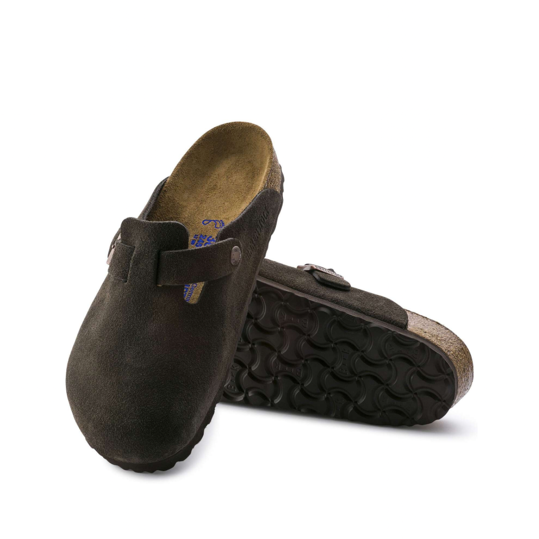 Birkenstock Boston Soft Footbed Suede Mocha