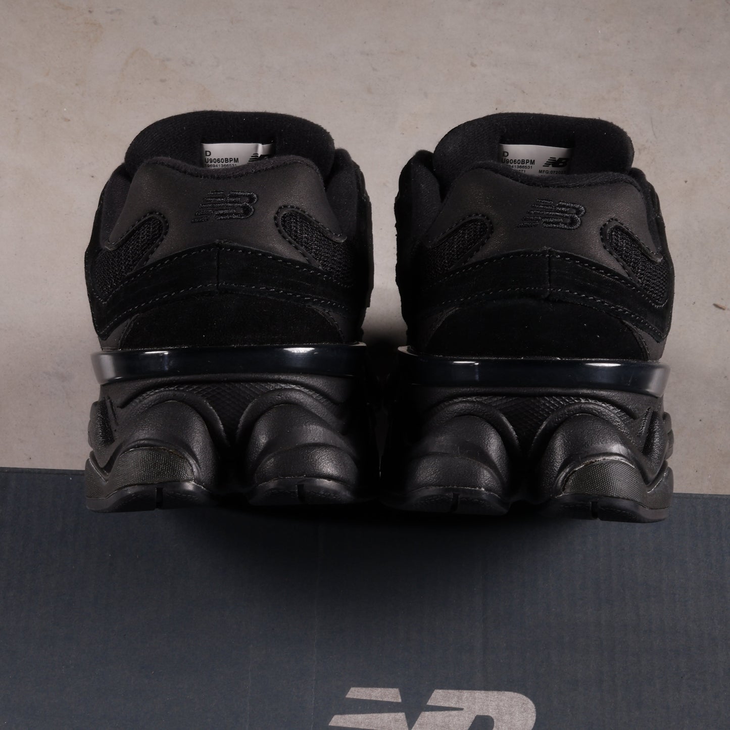 New Balance 9060 Triple Black Suede