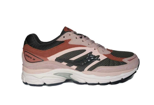 Saucony ProGrid Omni 9 Rose et Vert - Sneakers rétro running bicolore - nbaddict.fr